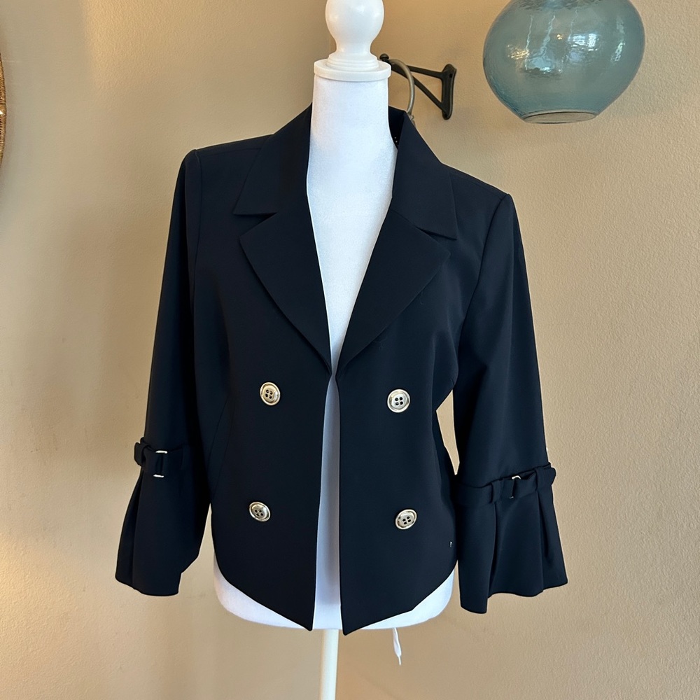 The Limited, Navy jacket, loved the flair of the sleeves. size 2